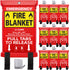 JJ CARE Fire Blanket – Pack of 5 + Gloves + Hook *New*