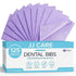 JJ CARE Dental Bibs 13" x 18" (Pack of 125, 250, and 500) - PURPLE