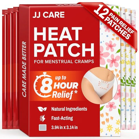 JJ CARE Heat Patch for Menstrual Cramp Relief