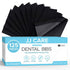 JJ CARE Dental Bibs 13" x 18" (Pack of 125, 250, and 500) - BLACK