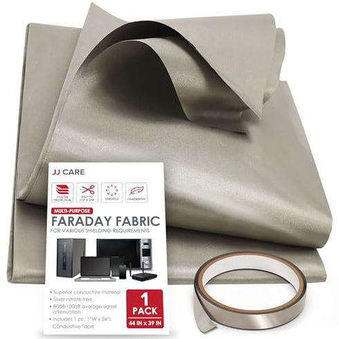 JJ CARE Faraday Fabric Long Faraday Tape + Instructions
