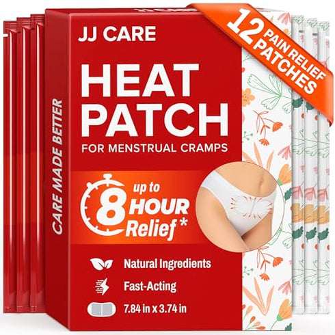 JJ CARE Heat Patch for Menstrual Cramp Relief