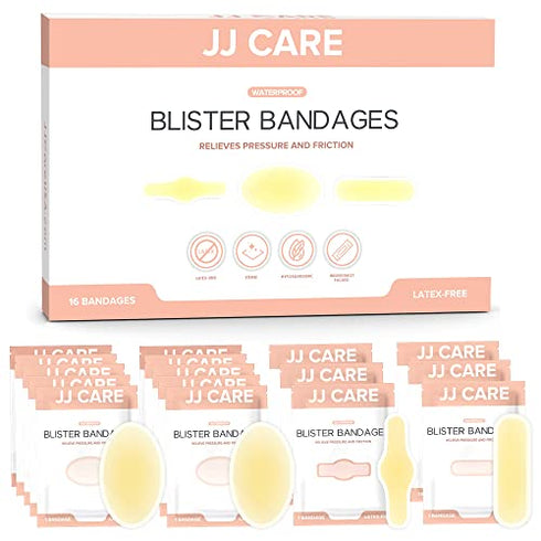 JJ CARE Blister Bandages (Pack of 16, 20)