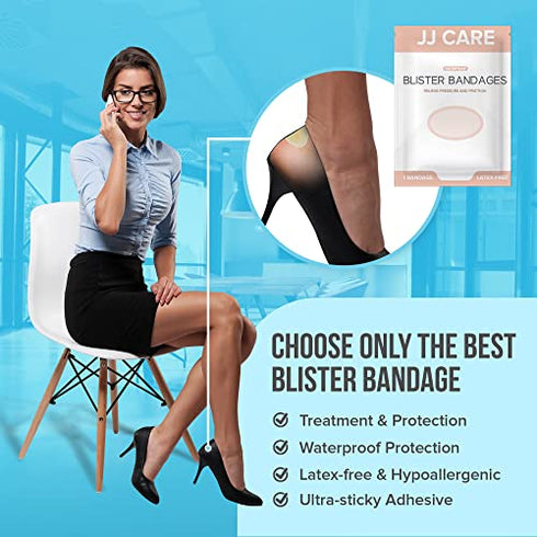 JJ CARE Blister Bandages (Pack of 16, 20)