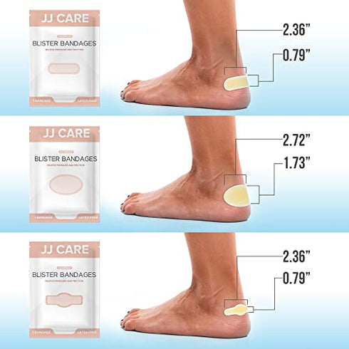 JJ CARE Blister Bandages (Pack of 16, 20)