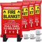 Emergency Fire Blanket 40"x40" with Hooks
