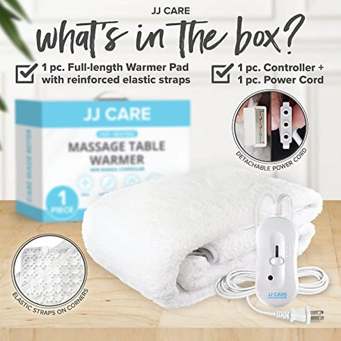 JJ CARE Massage Table Warmer with Overheat Protection, and Massage Table Heating Pad