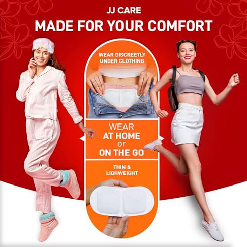 JJ CARE Heat Patch for Menstrual Cramp Relief