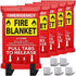 Emergency Fire Blanket 40"x40" with Hooks