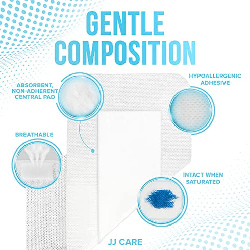 Adhesive Island Dressing 4” x 10” and 4" x 8" (Pack of 25, 50)