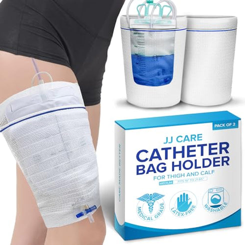 JJ CARE Catheter Bag Holder for Men & Women - (Pack of 2)
