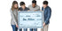 Giant Check 48"x24", Dry Erase, Blue