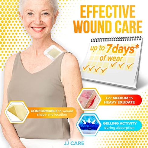 Honey Calcium Alginate Dressing (Pack of 10, 20) 2x2 IN