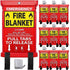 Emergency Fire Blanket 40"x40" with Hooks