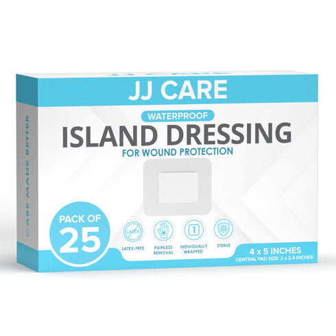 Waterproof Island Dressing Pack of 50, 4"x5"