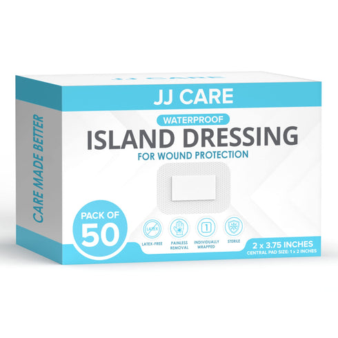 Waterproof Island Dressing Pack of 50, 4"x5"