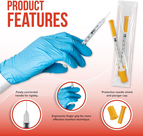 JJ CARE Insulin Syringe for Pets (Pack of 100) 31g 3/10cc 1/2”, U-100 Pet; Accurate Dosing Pet Syringes with Needle, Half Unit Markings Syringes for Cats and Dogs