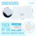 Adhesive Remover Wipes Pack of 100, 6"x7"