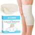 JJ CARE Tubular Bandage, 4” x 28 Yards Stockinette Tubing for Legs and Knees, Size F Reusable Elastic Bandage Sleeve, Tubular Compression Bandage Roll for Knees and Thigh, Rubber Latex w/Cotton