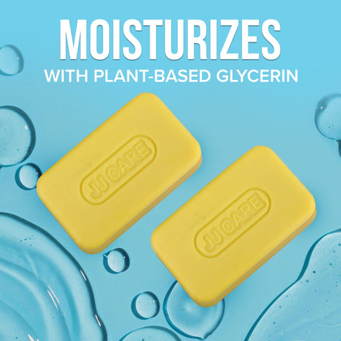 JJ CARE Zinc Soap - Pack of 2 Medicated 2% Zinc Pyrithione Soap for Daily Use, Individually Wrapped 4 oz. Zinc Bar Soap with Aloe Vera for Dandruff & Seborrheic Dermatitis