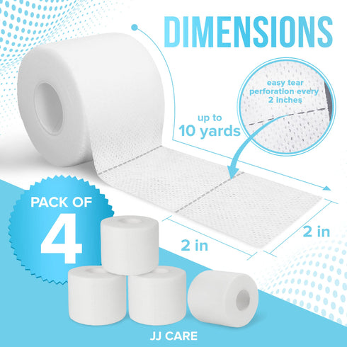 Soft Surgical Tape Pack of 4, 2" x 10 Yds