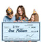 Giant Check 48"x24", Dry Erase, Blue
