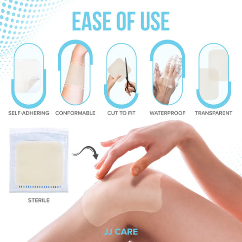 Hydrocolloid Dressing 6x6 Pack of 5, No Border