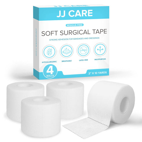 Soft Surgical Tape Pack of 4, 2" x 10 Yds