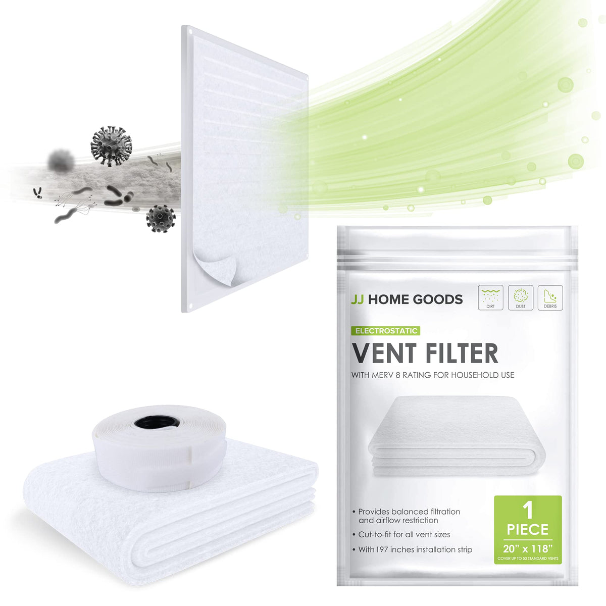 JJ Home Goods Air Vent Filters