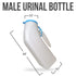JJ CARE Portable Urinals for Men Spill Proof - Plastic Urine Bottles for Men - Car Travel Pee Bottle Male Urinal for Seniors