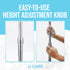 IV Pole Heavy Duty Plastic Base, Chrome