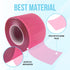 JJ CARE Barrier Film (1500 Sheets) Pink, No Sting Barrier Tape, Protective Tattoo Plastic Wrap, Self-Adhesive Barrier Film Tattoo for Dental, Tattoo, Make Up with Film Dispenser
