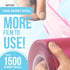 JJ CARE Barrier Film (1500 Sheets) Pink, No Sting Barrier Tape, Protective Tattoo Plastic Wrap, Self-Adhesive Barrier Film Tattoo for Dental, Tattoo, Make Up with Film Dispenser