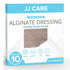 JJ CARE Silver Calcium Alginate Wound Dressing (Pack of 10) 4x5, Calcium Alginate Wound Dressing, Individually Packed Calcium Alginate, Highly Absorbent Silver Wound Dressing