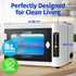 JJ CARE UV Sterilizer 8-Liter Capacity, UV Light 99% Sterilization Killing Efficiency, UV Sterilizer Cabinet for Salon, Spa, Office and At Home Use, Professional Tabletop UV Sterilizer