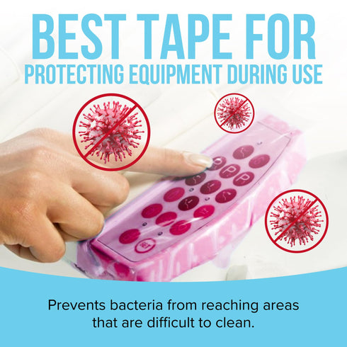 JJ CARE Barrier Film (1500 Sheets) Pink, No Sting Barrier Tape, Protective Tattoo Plastic Wrap, Self-Adhesive Barrier Film Tattoo for Dental, Tattoo, Make Up with Film Dispenser