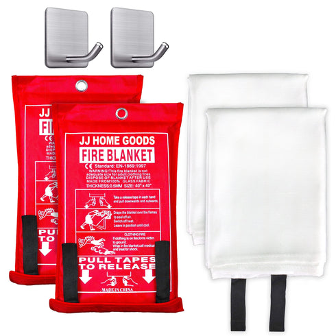 Fire Blanket 2 Pack, 40"x40"