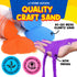 Colored Craft Sand 16.5 lbs, 15 Bottles