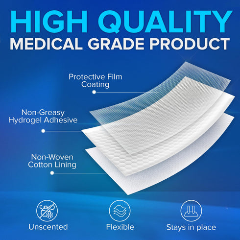 JJ CARE Lidocaine Patches (12 PCS), 4% Lidocaine Pain Patches Maximum Strength, 4” x 5.5” Pain Relief Patches for Fast Numbing of Aches, Pains, Neck, Shoulder, Muscle Soreness, Back Pain Patch