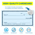 Giant Check 48"x24", Dry Erase, Blue