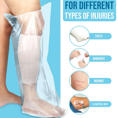 Leg Cast Cover Pack of 4, Waterproof