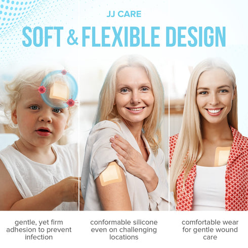 Silicone Foam Dressing 3x3 Pack of 10