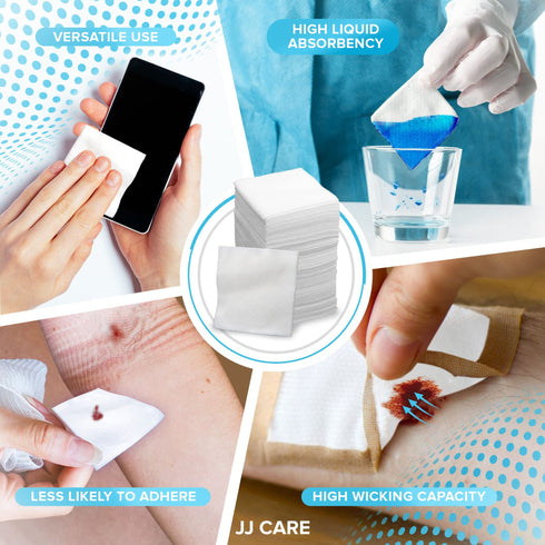 Non-Woven Gauze Pads 400 Count, 2x2, 4-Ply