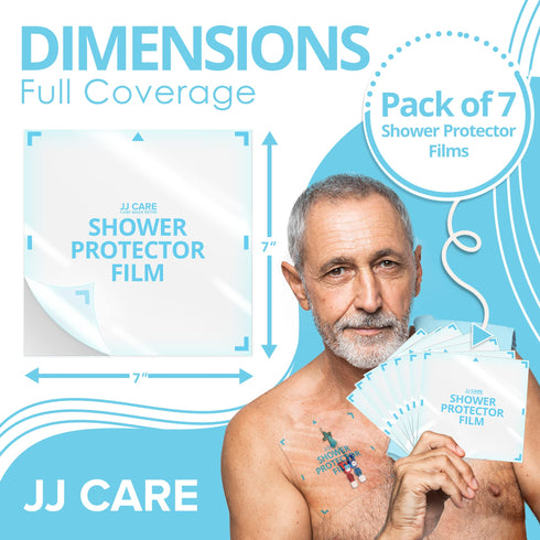 Shower Catheter Cover Pack of 7, 7"x7"
