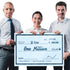 Giant Check 48"x24", Dry Erase, Blue