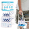 JJ CARE 2000 ml Urinary Drainage Bag w/ 48" Drainage Tube (Pack of 6), Disposable Anti-Reflux Chamber Urine Bags with Double Hook Hanger, Leak Resistant Vinyl Catheter Bags for Men and Women
