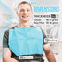 JJ CARE Dental Bibs 13" x 18" (Pack of 125, 250, and 500) - BLUE