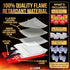 Emergency Fire Blanket 40"x40" with Hooks