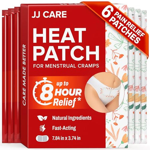 JJ CARE Heat Patch for Menstrual Cramp Relief