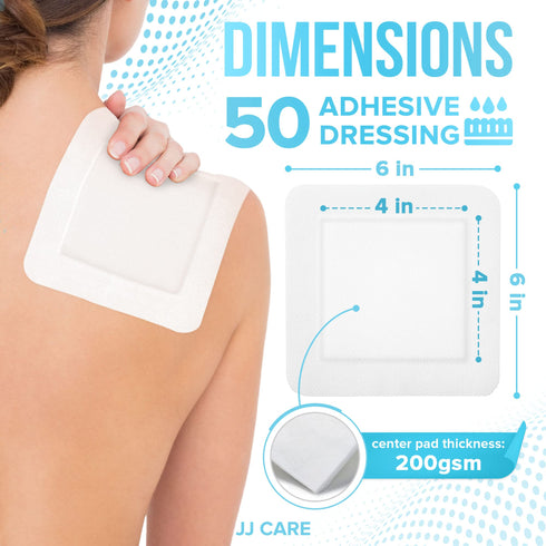 Adhesive Island Dressing - 6" x 6"